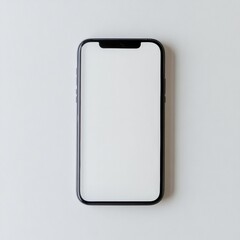 Poster - Minimalistic Smartphone Frame on White Background for Innovative UI/UX Mockups - Streamlined Design in Tech and Digital Marketing for Versatile Business Branding Solutions