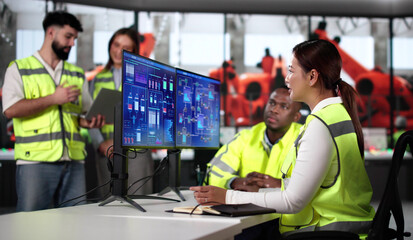 Poster - Industrial Monitoring At Car Factory
