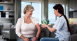 © Andrey Popov - Continuous Glucose Monitor For Senior Patient