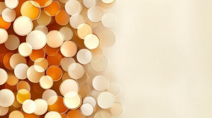 Poster - Soft Warm Bokeh Background with Golden Hues and Light Dappled Effect for Creative Projects and Presentations