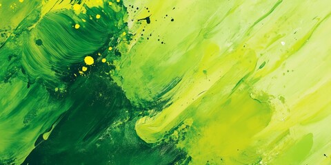 Poster - Vibrant Lime and Tropical Green color palette background banner showcases creative artwork design, emphasizing the lively and refreshing hues of green and lime.
