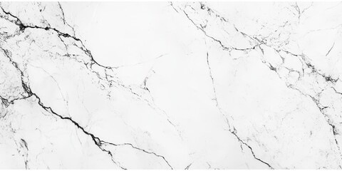 Poster - White marble texture background ideal for design use, featuring a horizontal shape perfect for web banners and panoramic images. This white marble background offers versatile space for website