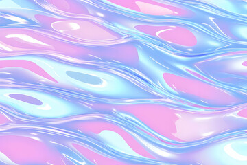 Poster - Abstract 3D Liquid Wave Background