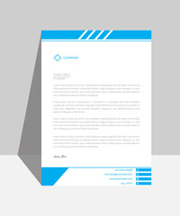 Wall Mural - Letterhead design template for business. Print for ready  free download.