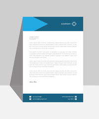 Wall Mural - Letterhead design template for business. Print for ready  free download.