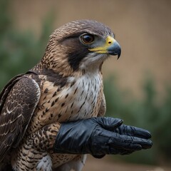 powerful eagle flying and searching for prey.a close-up of a hawk showcasing its striking features a