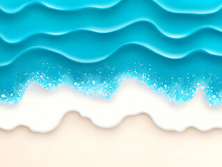 Wall Mural - ocean wave abstract background illustration