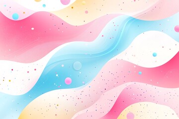 Poster - Pastel Wave Abstract: A Dreamy, Colorful Fluid Art Design