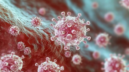 Poster - Clinical illustration of herpes lesions on the skin designed with educational intent featuring clear details on affected areas while maintaining a respectful and informative tone