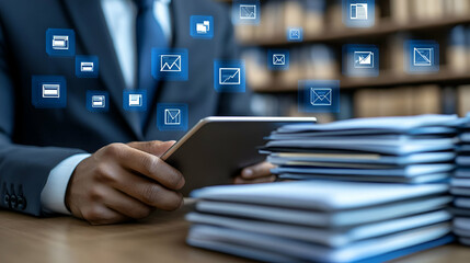 Poster - Digital mail management in office