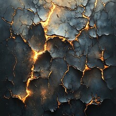 Poster - Closeup view of scorched paper with jagged charred edges and torn fragments set against a softly lit background to highlight the intricate details of the fire's impact