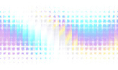 Fototapete - White background with colorful dotted halftone pattern. Abstract design background.