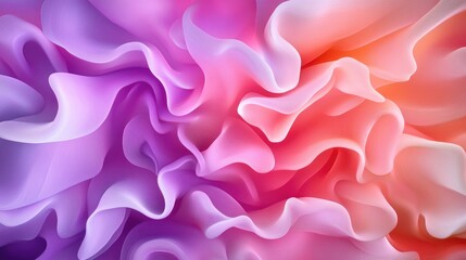 Poster - Dynamic colorful fabric texture abstract space digital art vibrant environment close-up view creative concept