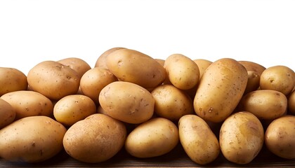 A top-down view showcasing a group of smooth golden potatoes, perfect for cooking and recipes, texture, backgrounds