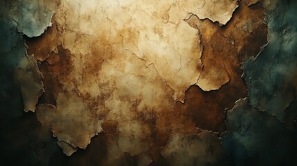 Poster - Richly detailed old paper canvas texture grunge background featuring subtle variations in color and pattern that evoke a sense of history and depth perfect for artistic projects