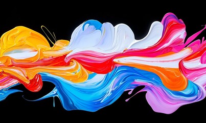 Poster - Vibrant digital artwork depicting an engaging online learning environment, showcasing diverse students interacting with technology and each other.