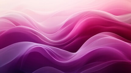Poster - Smooth gradient background transitioning from soft pink to deep burgundy featuring elegant purple waves that blur seamlessly creating a dreamy abstract template for design use