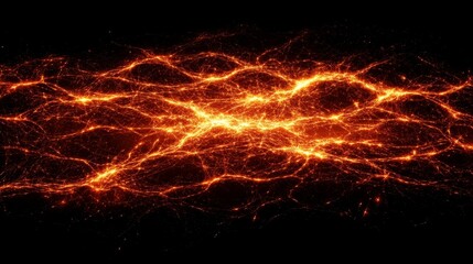 Wall Mural - fiery plasma energy stream abstract art