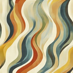Poster - A colorful, wavy pattern with a mix of blue, green, and yellow colors