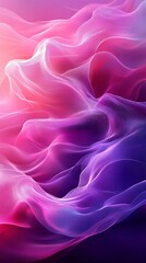 Poster - Vibrant abstract template showcasing a rich violet wave set against a pink and burgundy gradient backdrop with soft blurs adding depth and sophistication to the design