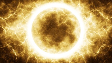 Wall Mural - glowing plasma sphere energy orb abstract art