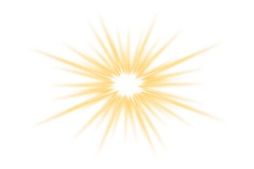 Wall Mural - gold glow light effect. starlight sparkle. light flare effect shine glow. light png. shining sun, ef