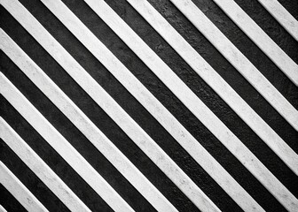 Poster - Abstract Black and White Diagonal Stripes Texture Background - Geometric Design