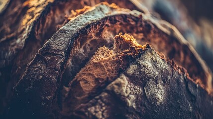 Wall Mural - Close Up Of A Rustic Loaf Of Bread