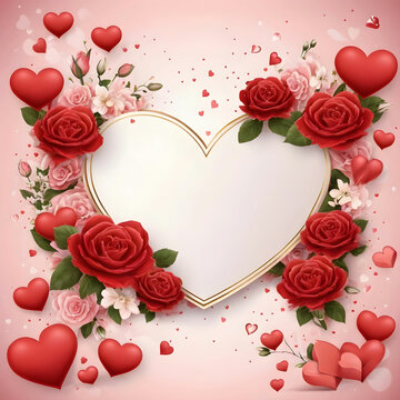 romantic valentines banner
