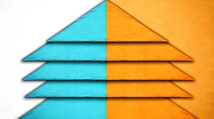 Poster - Clean Geometric Shapes in White and Colorful Modern Style