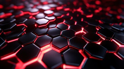 Poster - This dynamic hexagonal composition showcases bright colors and sharp contrasts, embodying a modern interpretation of geometric aesthetics in contemporary digital design.
