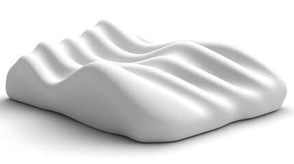 Poster - Clean White Dynamic Style Element in Vector 3D Design