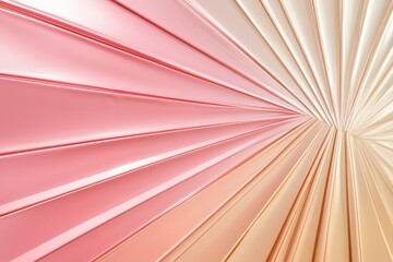 Poster - Soft pastel hues blend together in a stunning geometric display of curves and lines evoking a sense of tranquility and elegance. Generative AI