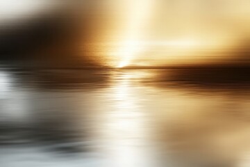 Poster - Reflections of golden light dancing on the tranquil water at sunset, embracing nature's calming beauty and serenity. Generative AI