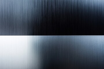 Poster - Stunning contrast of brushed metal textures showcasing elegance and simplicity in monochrome brilliance. Generative AI