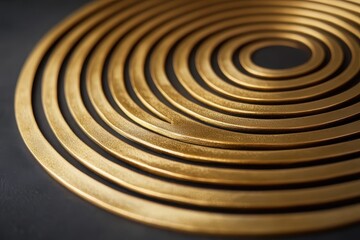Poster - Golden spiral pattern enhances the elegance of modern home decor while showcasing artistic craftsmanship. Generative AI