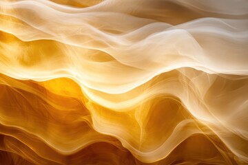 Poster - Warm waves of light create an enchanting dance of colors and textures in a captivating natural landscape. Generative AI
