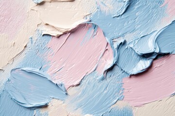 Poster - Vibrant expression of colors blends beautifully on canvas with gentle strokes at an artist's easel. Generative AI
