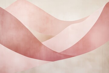 Poster - Soft waves of pastel hues flow gracefully across a tranquil canvas evoking serene emotions and gentle rhythms of nature. Generative AI