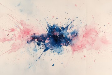 Poster - Vibrant splashes of color dance together in an abstract watercolor creation evoking creativity and inspiration. Generative AI