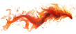 © SekhSadi - orange fire splashes isolated on white background PNG.AI GENERATED