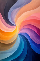 Poster - an artistic representation of calculus concepts, showing integrals and derivatives with flowing line
