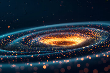 Aufkleber - an abstract visualization of the higgs boson field, using glowing particles and intricate patterns t