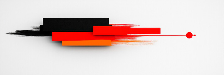 Poster - A bold and modern abstract album cover with sharp angles and contrasting colors, reflecting a cutting-edge musical style,