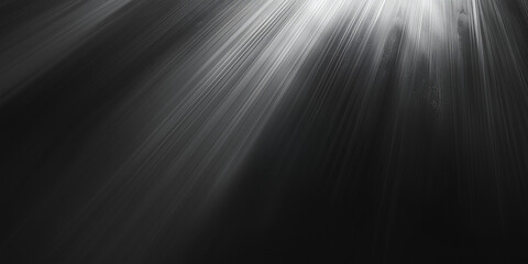 white sun burst ray on dark background with blank copy space