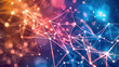 © buraratn - Abstract digital background with colorful connections and nodes