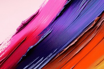 Poster - colorful abstract strokes create dynamic visual harmony on a textured background