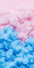 Poster - Abstract pastel blue and pink cloud texture.