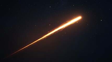 Wall Mural - Bright Meteor Shower Illuminates Night Sky with Stunning Trails