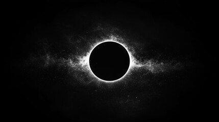 Wall Mural - Majestic Solar Eclipse Surrounded by Cosmic Dust and Stars